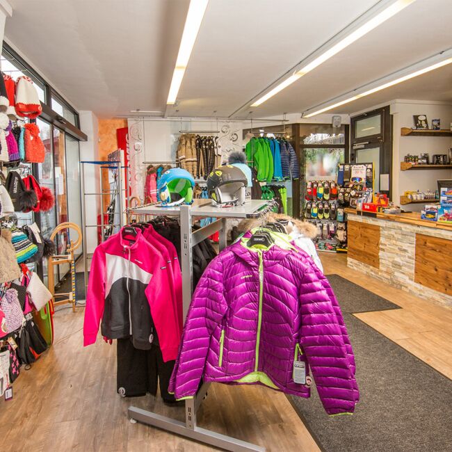 Onze skishop in Kaprun