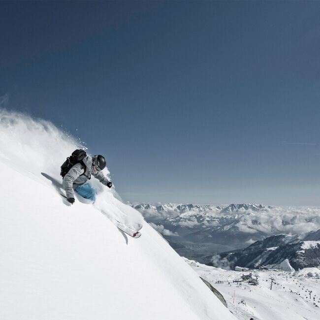 Skiing in Kaprun