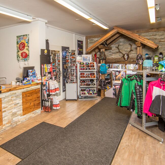 Onze skishop in Kaprun